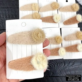 Заколка 00736 «тік-так» (Ціна за 6 пар) 